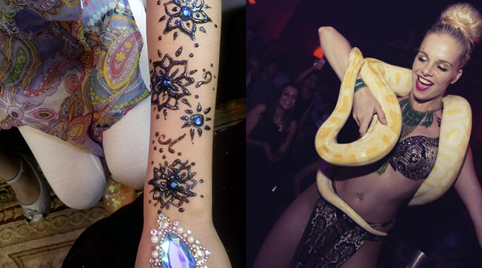 Henna en slangen shows